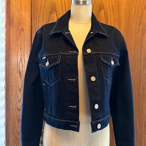 Vintage Burberry cropped Jean jacket in good used condition size US 8 - Picture 4 of 10